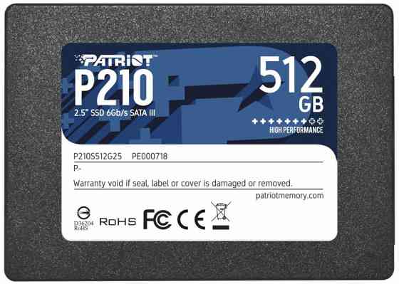 SSD диск PATRIOT MEMORY 2.5" P210 512Гб SATA III NAND 3D (P210S512G25) Донецк