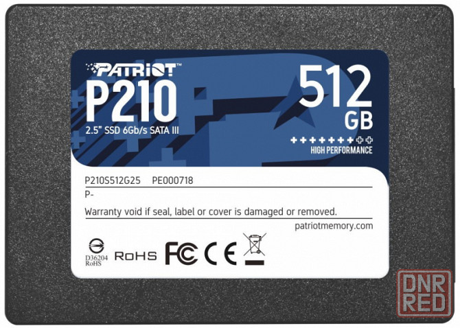 SSD диск PATRIOT MEMORY 2.5" P210 512Гб SATA III NAND 3D (P210S512G25) Донецк - изображение 1
