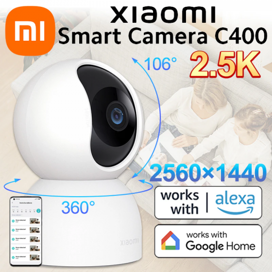 Xiaomi Smart Camera C400 2.5K Поворотная умная домашняя Wi-Fi IP камера наблюдения, радионяня Донецк