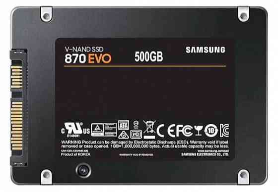 SSD диск SAMSUNG 2.5" 870 EVO 500 Гб SATA III V-NAND 3bit MLC (TLC) (MZ-77E500BW) Донецк