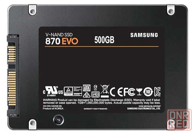 SSD диск SAMSUNG 2.5" 870 EVO 500 Гб SATA III V-NAND 3bit MLC (TLC) (MZ-77E500BW) Донецк - изображение 1