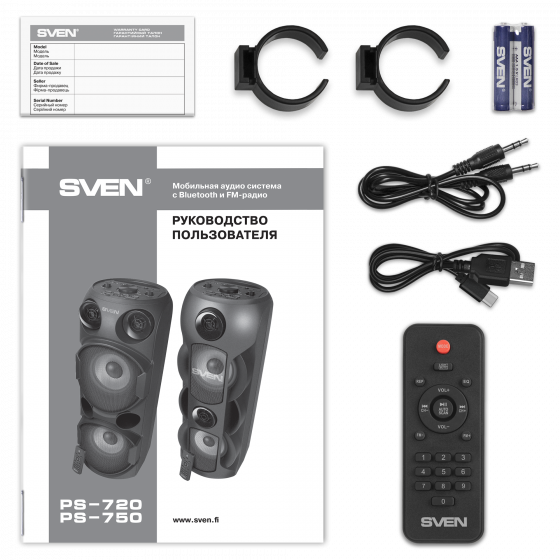 Портативная акустика SVEN PS-720, 80 Вт Донецк