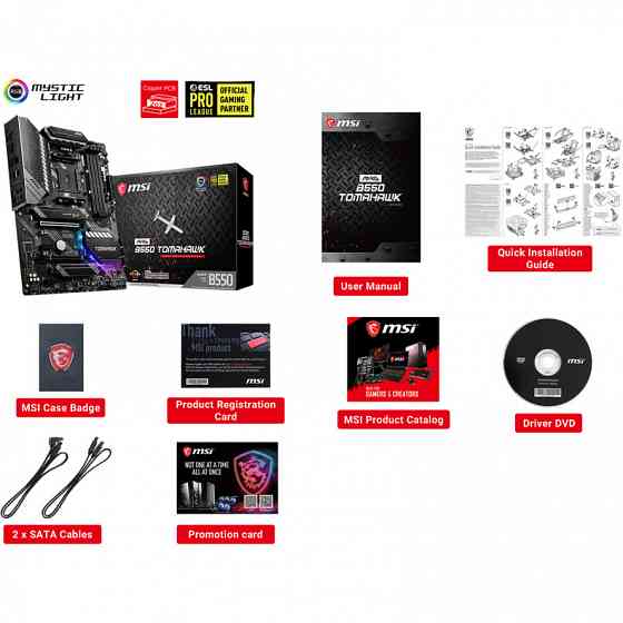 Материнская плата MSI MAG B550 TOMAHAWK (AM4, ATX) Донецк