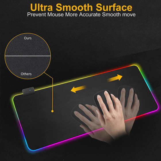 RASURE с Подсветкой RGB 800x300*3mm (ОГРОМНЫЙ) Ковер игровой, коврик для мышки, игровая поверхность Донецк