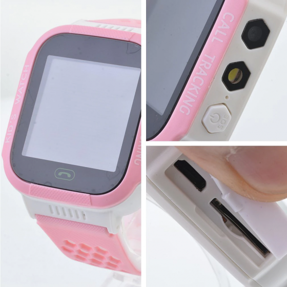 Smart Baby Watch Q528 White/Rose с Камерой и GPS, Умные Детские смарт - часы Донецк