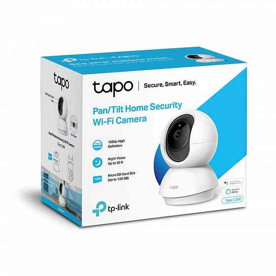 TP-Link Tapo C200 Full HD Поворотная умная домашняя Wi-Fi IP камера наблюдения, радионяня Донецк