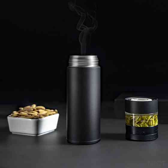 Заварочный термос, Термокружка Xiaomi Pinztea Tea Separation Thermos 360 ml Black Донецк