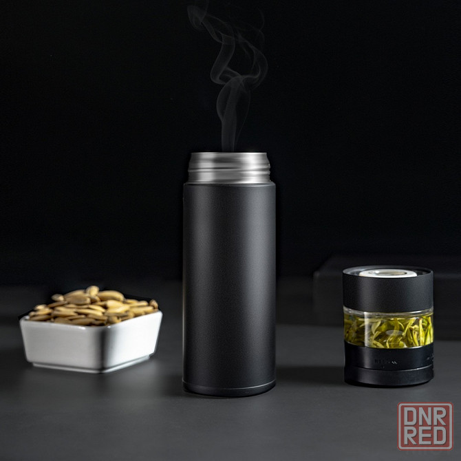 Заварочный термос, Термокружка Xiaomi Pinztea Tea Separation Thermos 360 ml Black Донецк - изображение 1