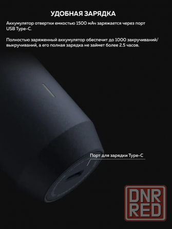 Электрическая отвертка 12 в 1 с LED подсветкой Xiaomi HOTO Portable (QWLSD001) Донецк - изображение 1