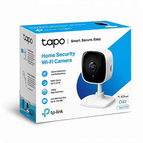 TP-Link Tapo C100 Full HD Умная домашняя Wi-Fi IP камера наблюдения, радионяня Донецк