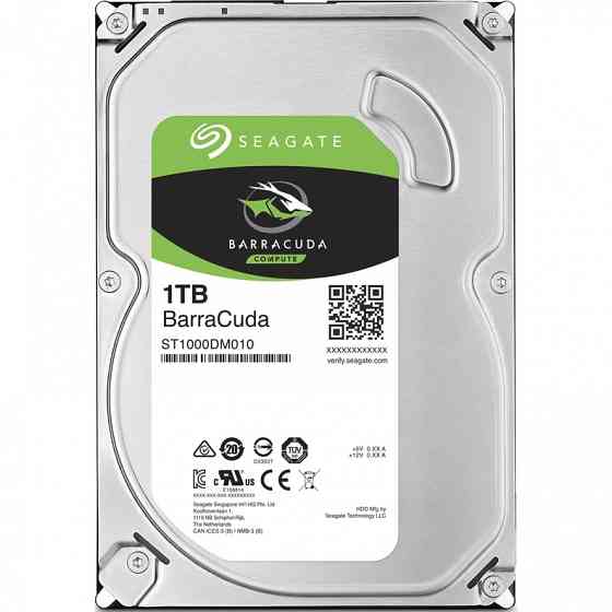 Жесткий диск 3.5" Seagate BarraCuda 1 ТБ, SATA III, 64 Mb, 7200 rpm (ST1000DM010) Донецк