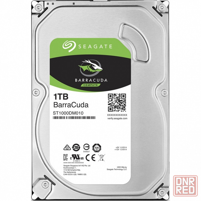 Жесткий диск 3.5" Seagate BarraCuda 1 ТБ, SATA III, 64 Mb, 7200 rpm (ST1000DM010) Донецк - изображение 1