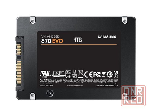 SSD диск SAMSUNG 2.5" 870 EVO 1000 Гб SATA III V-NAND 3bit MLC (TLC) (MZ-77E1T0BW) Донецк - изображение 1