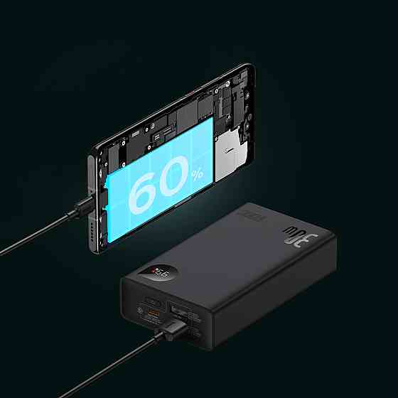 Baseus Adaman2 Display Fast Charge (VOOC Edition) (PPAD050101) 30W Power bank 20000 mAh Повербанк Донецк