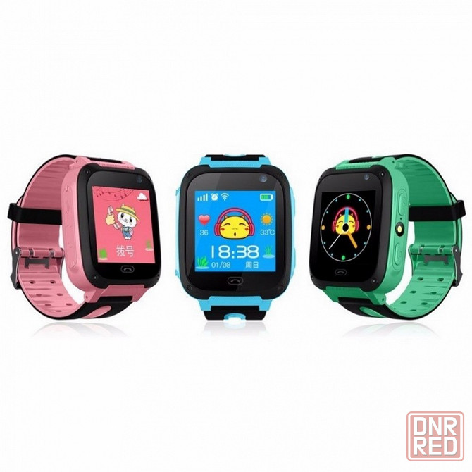 Smart Baby Watch S4 GREEN с Камерой и GPS, Умные Детские смарт - часы Донецк - изображение 1