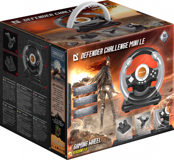 Игровой Руль Defender Challenge Mini LE USB Донецк