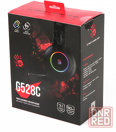 A4Tech Bloody G528C USB 7.1 Наушники Игровые с RGB подсветкой и микрофоном, гарнитура Донецк - изображение 1