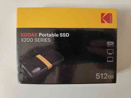 Внешний, портативный SSD Kodak X200 512 GB, USB 3.1-Type C Донецк