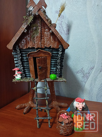 Избушка из картона и папье маше Ягуша в подарок. Донецк - изображение 5