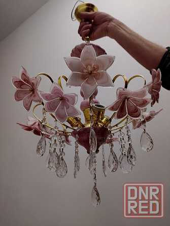 Продам светильники "стеклянные цветы" трёх видов Донецк - изображение 2