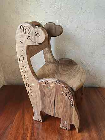 Деревянный детский стульчик Динозавр Донецк