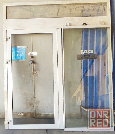 двери -блок в алюминиевом профиле с электроприводом Макеевка - изображение 2