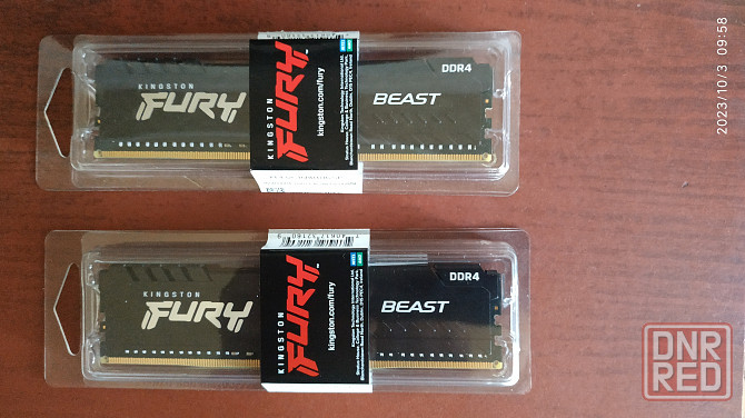 Модули памяти DDR4-3200 32 GB (2 х 16GB) Kingston Fury Black [KF432C16BB1/16-SP] Донецк - изображение 1