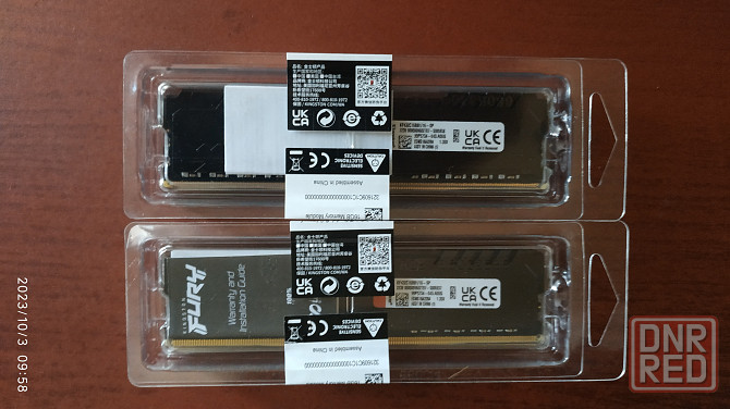 Модули памяти DDR4-3200 32 GB (2 х 16GB) Kingston Fury Black [KF432C16BB1/16-SP] Донецк - изображение 2