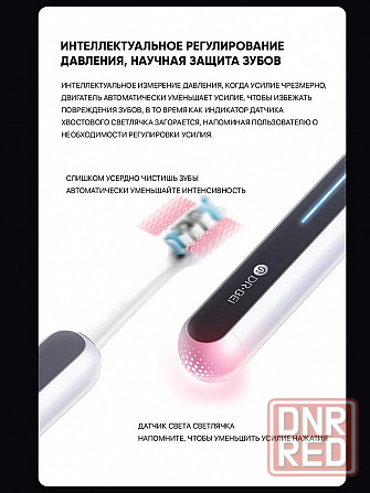 Зубная щетка электрическая ультразвуковая Xiaomi Dr. Bei Sonic S7 (2 насадки) Marbling White Макеевка - изображение 5