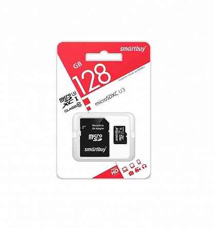 micro SDXC карта памяти Smartbuy 128GB Cl10 U3 (SB128GBSDU3-01) Макеевка