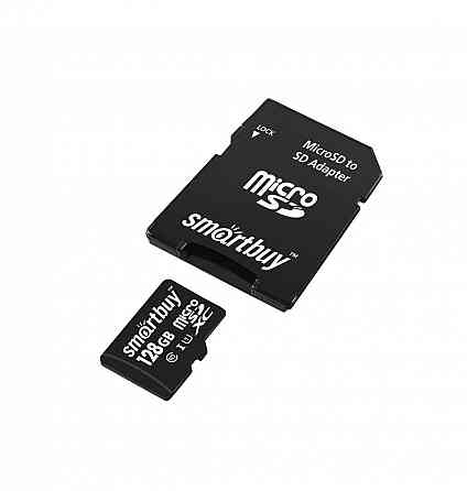 micro SDXC карта памяти Smartbuy 128GB Class 10 UHS-1 (с адаптером SD) Макеевка