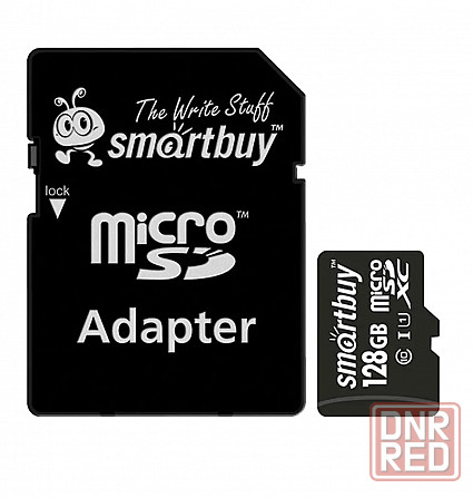 micro SDXC карта памяти Smartbuy 128GB Class 10 UHS-1 (с адаптером SD) Макеевка - изображение 2