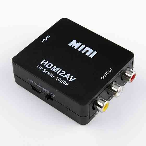 Переходник HDMI на AV, Svideo 3*RCA адаптер видео сигнала Мариуполь