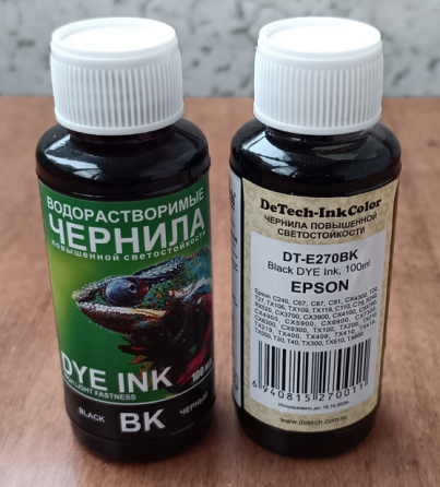 Продам чернила Detech DT-Е270Bk Black для Epson (100мл.) Донецк
