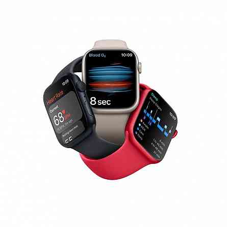 Умные часы Apple Watch Series 8 45 мм Aluminium Case GPS, midnight Sport Band Макеевка