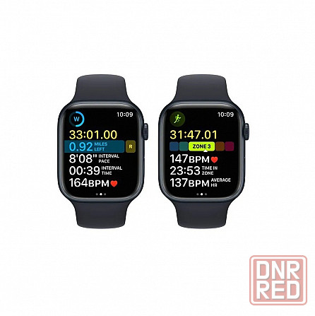 Умные часы Apple Watch Series 8 45 мм Aluminium Case GPS, midnight Sport Band Макеевка - изображение 3