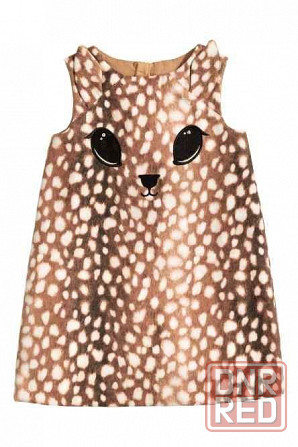 Теплый сарафан h&m ,платье олененок на девочку 4 года