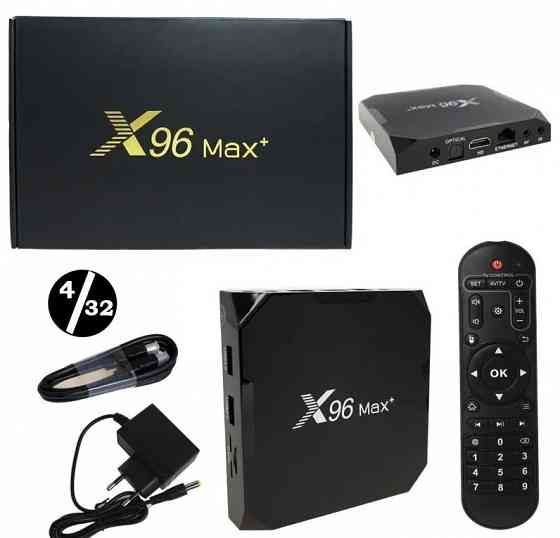 ТВ приставка X96 Max Plus (Amlogic S905X3, Wi-Fi 2.4Гц, 5Гц) Android TV 432Гб UGOS прошивка Макеевка