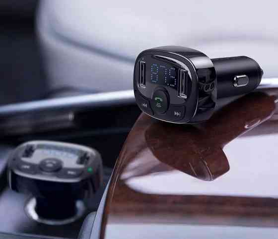 Автомобильный FM трансмиттер Baseus S-09a 2-USB BT MP3 Черный (CCTM-01) Макеевка