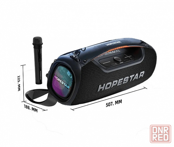 Портативная колонка HOPESTAR A60 100W 18000mAh/Led light/IPX6/Bluetooth 5.01 микрофон Макеевка - изображение 3