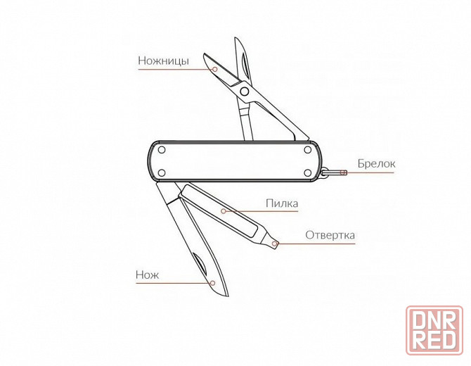 Нож складной многофункциональный Xiaomi NexTool Multifunction Knife NE0141/NE0142/NE0143 Макеевка - изображение 4