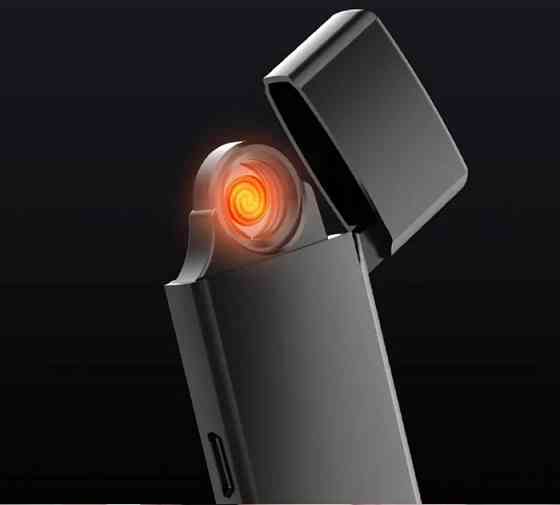 Электронная зажигалка Beebest Ultra-thin Charging Lighter Black (L101) Макеевка