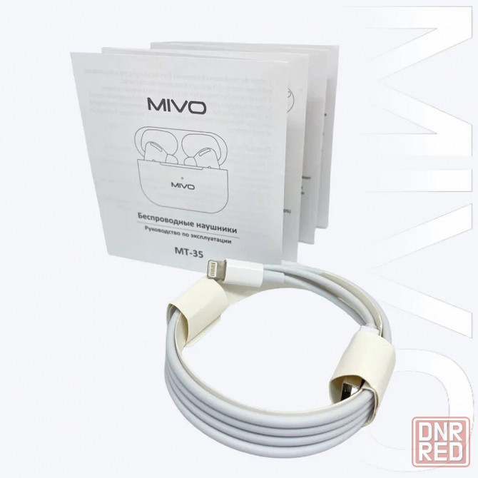 Беспроводные наушники MIVO MT-35 Bluetooth 5.3 с микрофоном IOS/Android white Макеевка - изображение 8
