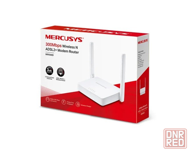 Mercusys MW300D Беспроводной маршрутизатор с модемом ADSL2+ N300 Мбитс НОВИНКА Макеевка - изображение 5
