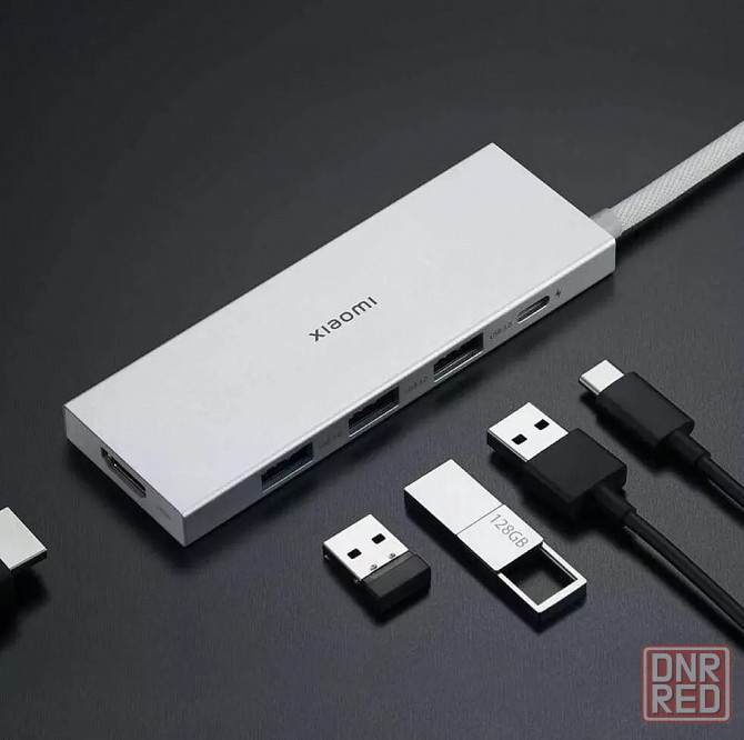 Док-станция Xiaomi 5 в 1 с USB TYPE-C USB3.0 HDMI 4K PD100W (XMDS05YM) silver