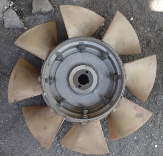 Крыльчатка, рабочее колесо вентилятора ВМЭ-5 Макеевка