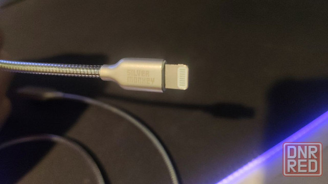 Металлический пружинный usb-кабель для зарядки и синхронизации данных Silver Monkey для iPhone Донецк - изображение 5