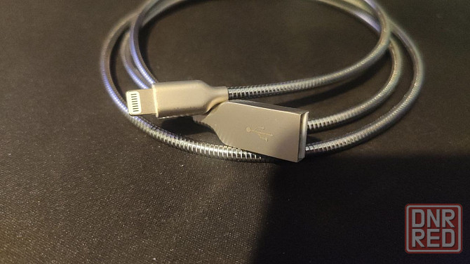Металлический пружинный usb-кабель для зарядки и синхронизации данных Silver Monkey для iPhone Донецк - изображение 4