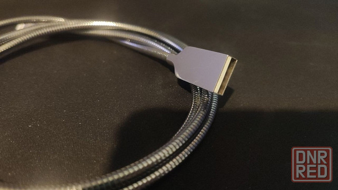 Металлический пружинный usb-кабель для зарядки и синхронизации данных Silver Monkey для iPhone Донецк - изображение 2