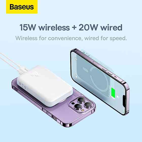 Baseus Power Bank 10000mAh Magnetic Mini Wireless 20W (PPCXM10) Донецк